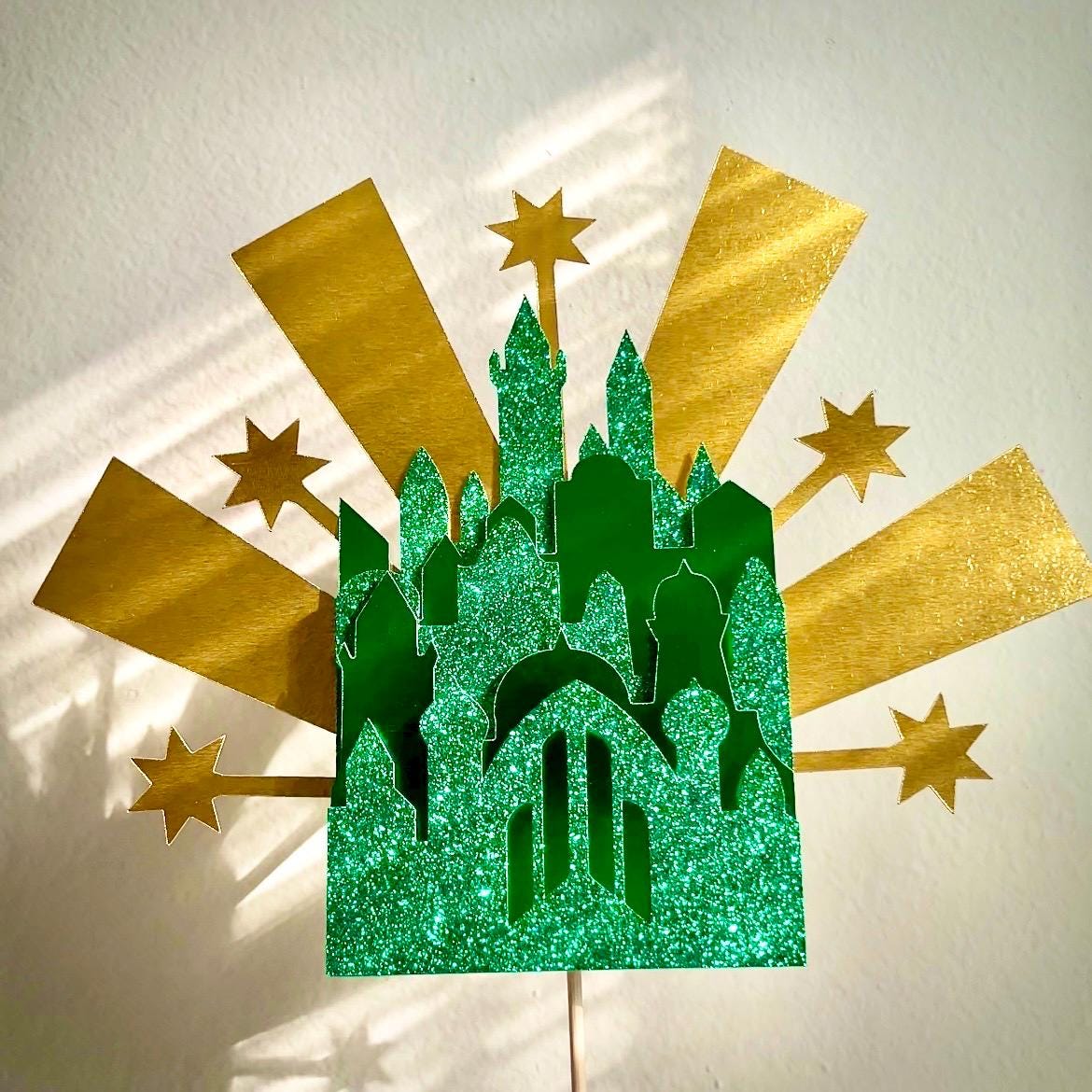 Wicked Cake Topper SVG Emerald city cake topper file digital download Wizard of Oz Party Decor wicked SVG Wicked emerald city cake topper